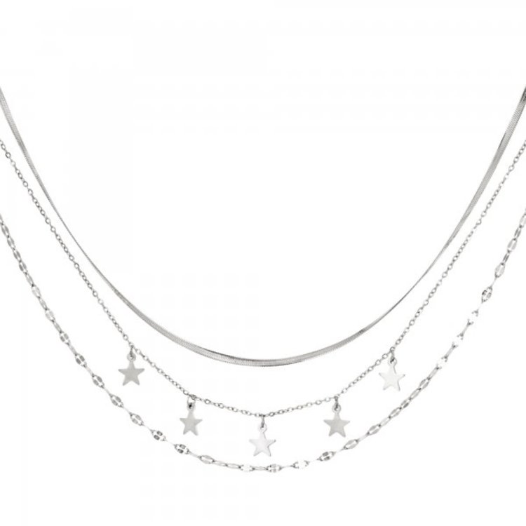J.Y.M. Multi-layered necklace Silver