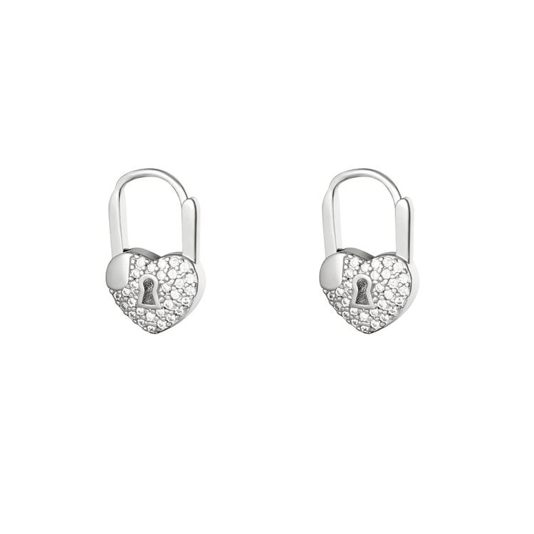 J.Y.M. Earrings Forbidden Love silver