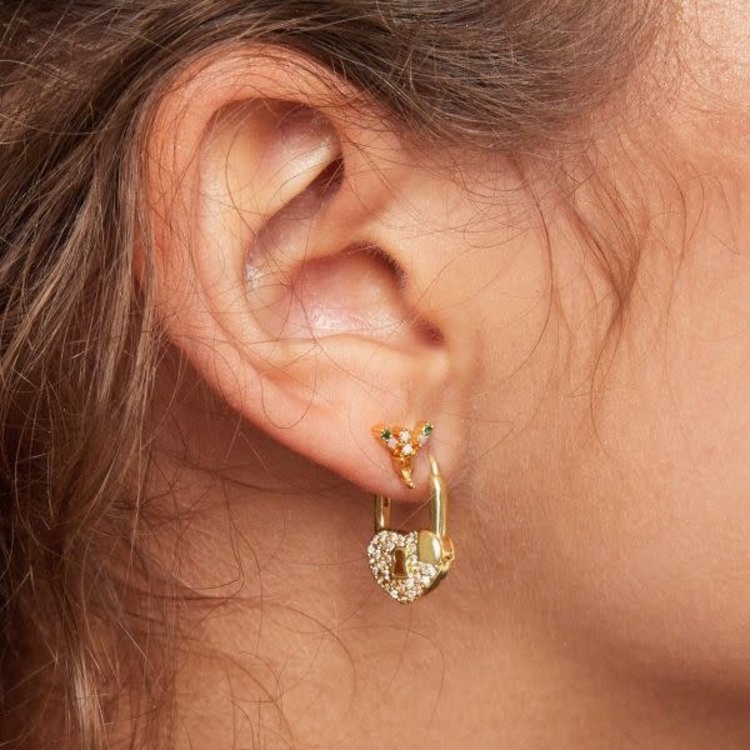 J.Y.M. Earrings Forbidden Love silver