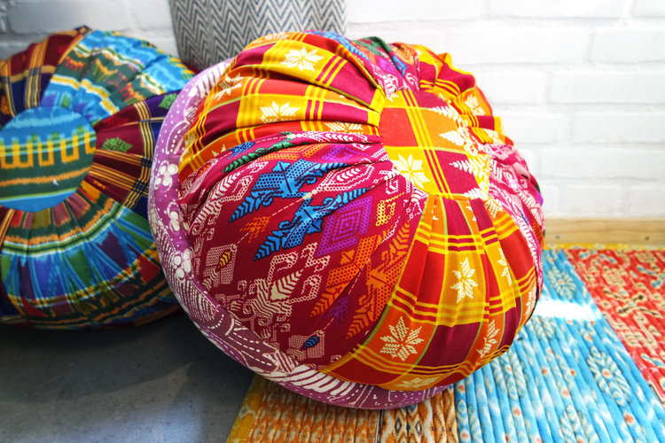 J.Y.M. Meditatie kussen Lulu Rond rood