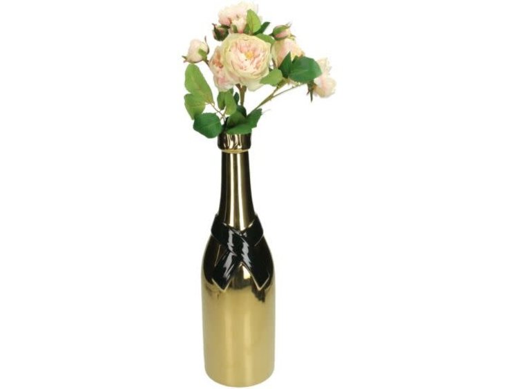 J.Y.M. Vase Champagne Bottle Gold