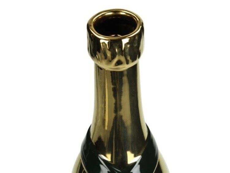 J.Y.M. Vase Champagne Bottle Gold