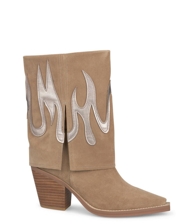 Alma en Pena Embroidered Fire Boot - vison