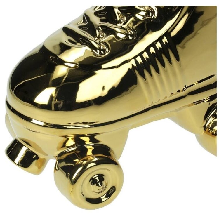 Planter Rollerskate Gold 20x13x22cm