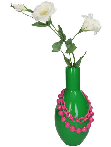 Vase Necklace Green 15x15x31cm
