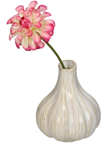 Vase Garlic White 10x10x11cm