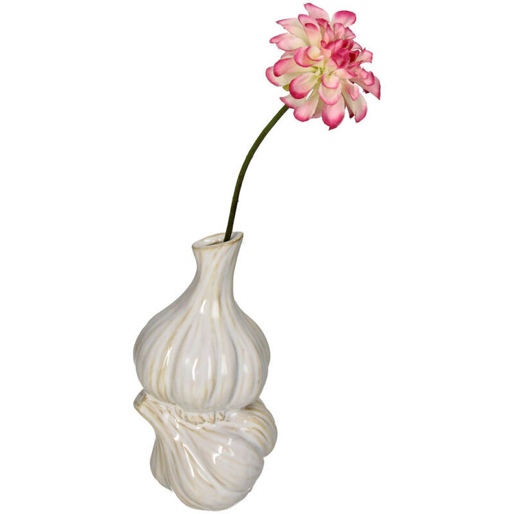 Vase Garlic White 9x8x17cm
