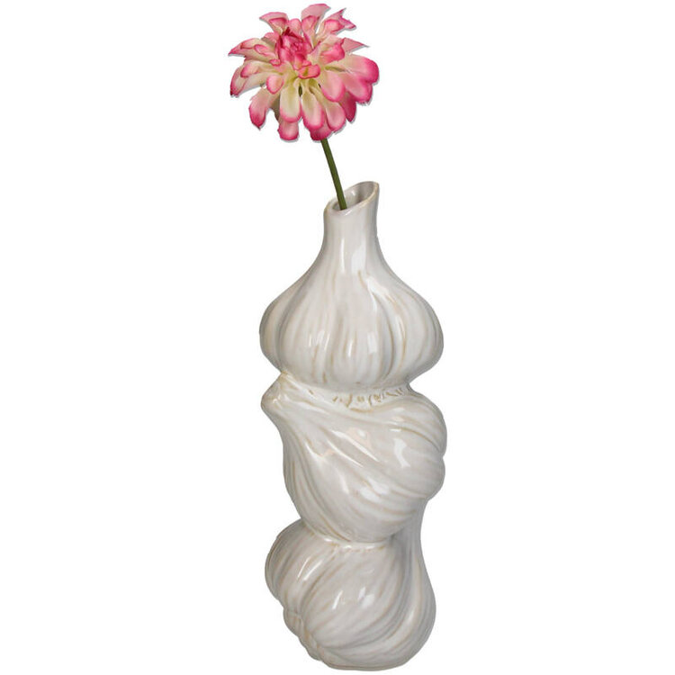 Vase Garlic White 10x9x23cm