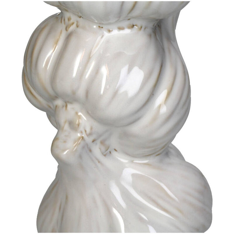 Vase Garlic White 10x9x23cm