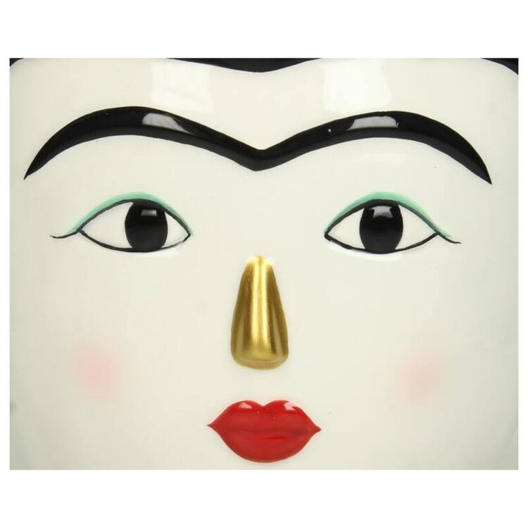 Planter Lady Flower Multi 15x14x21cm