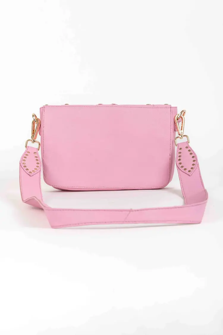 Fiona Pink Hobo Bag