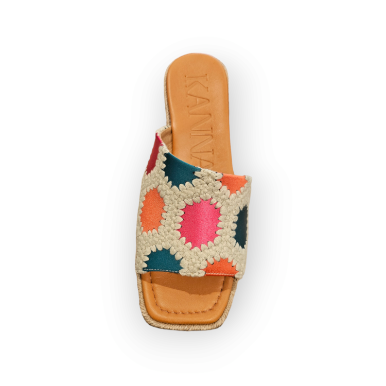 Kanna Rombos Raso Slipper - multi