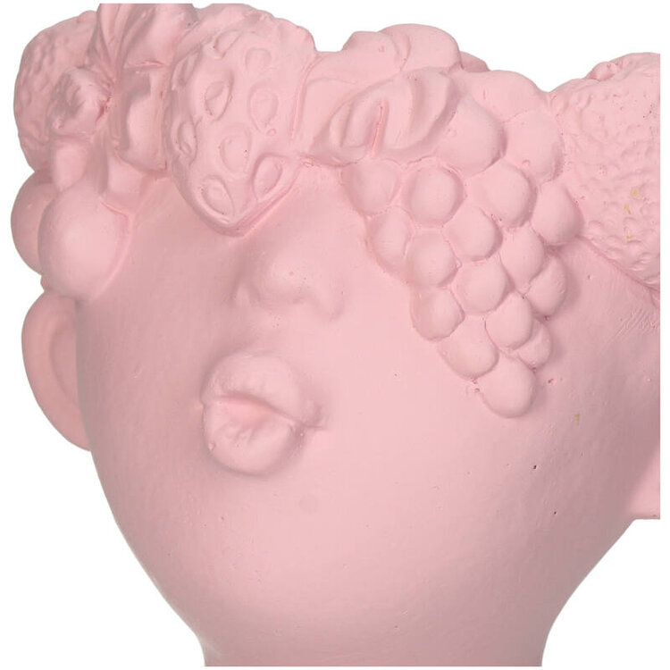 Planter Head Fruits Pink 12x12x19cm