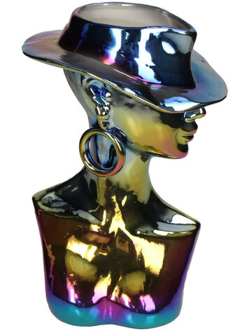 Vase Lady Iridescent 18x15x26cm