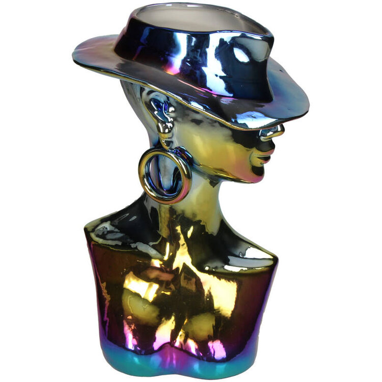 Vase Lady Iridescent 18x15x26cm