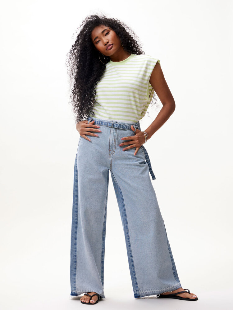Catwalk Junkie Wide leg jeans with two tone effect