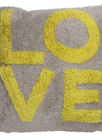 Cushion Love Yellow 45x45x3cm