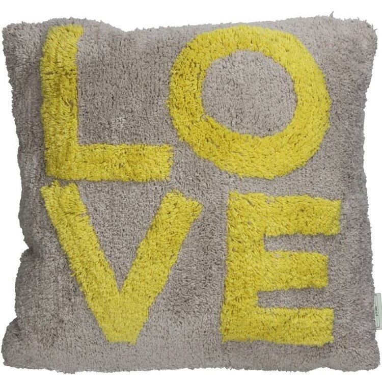Cushion Love Yellow 45x45x3cm