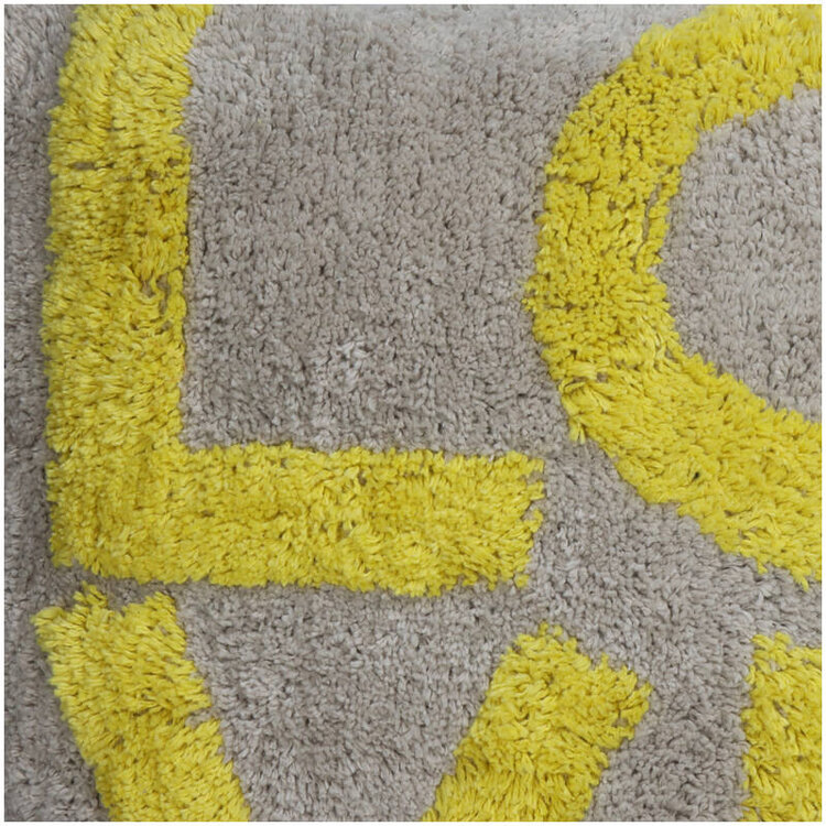 Cushion Love Yellow 45x45x3cm