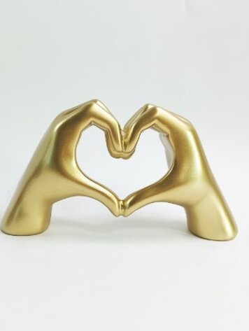 Heart Sign Hands - gold