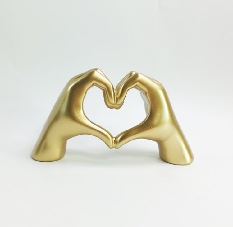 Heart Sign Hands - gold