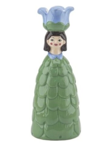 Candle Stick Flower Woman - green
