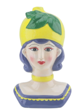 Vase Coloured Woman Lemon