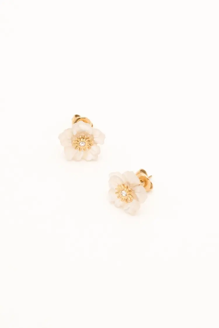 Bohm Paris Elfie Earrings - wit parelmoer