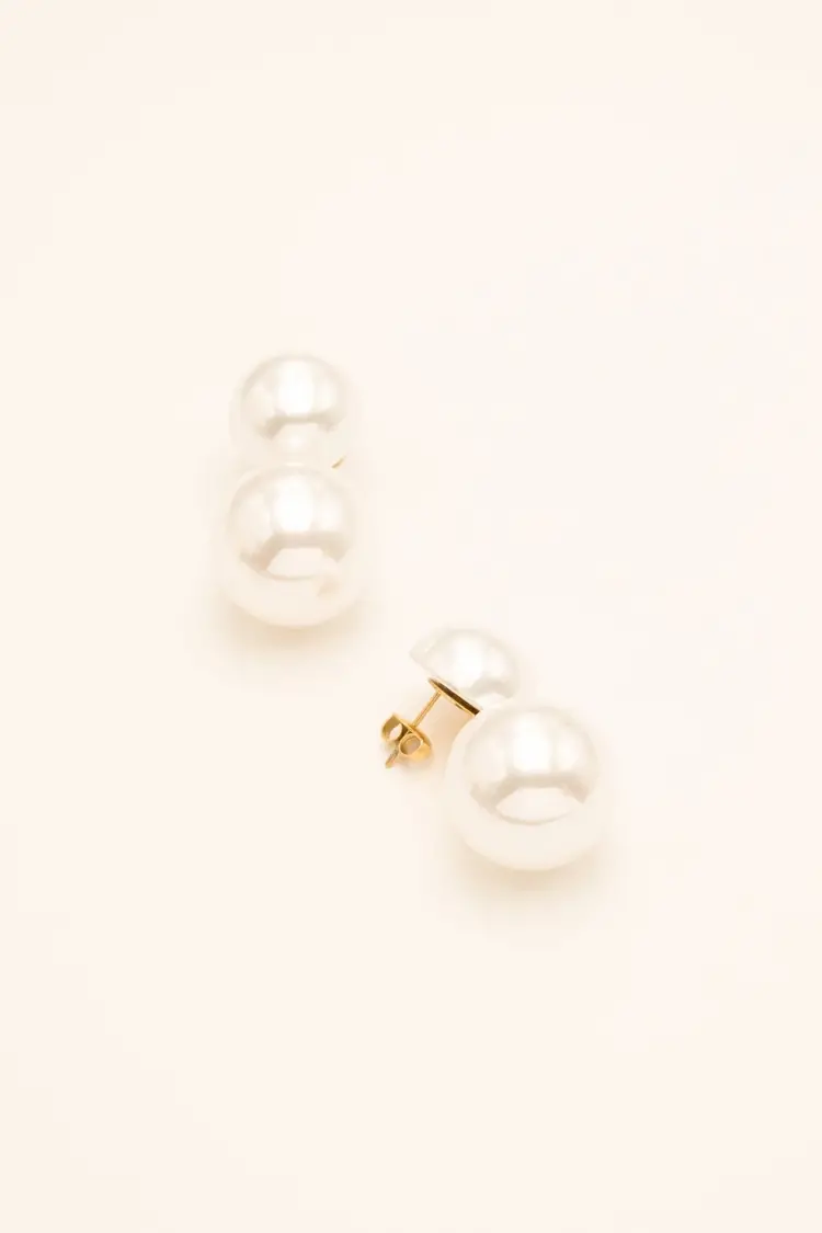 Bohm Paris Kenzah Earrings - witte harsparel