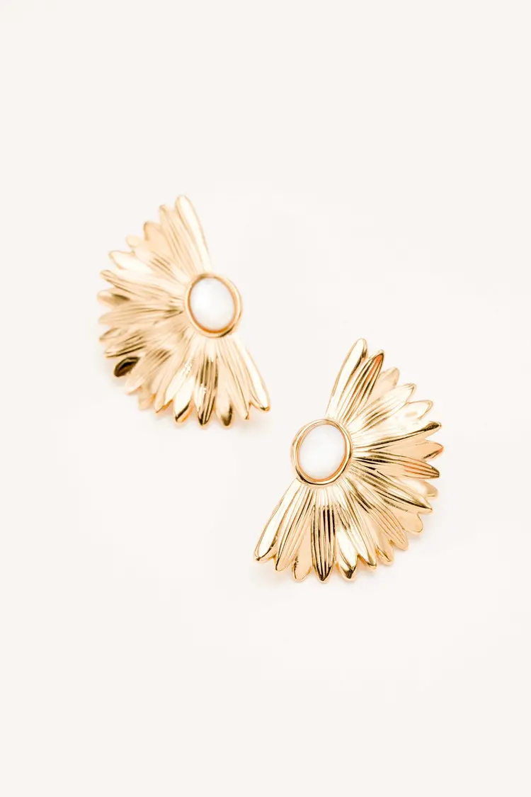 Bohm Paris Lorelei Earrings - wit parelmoer