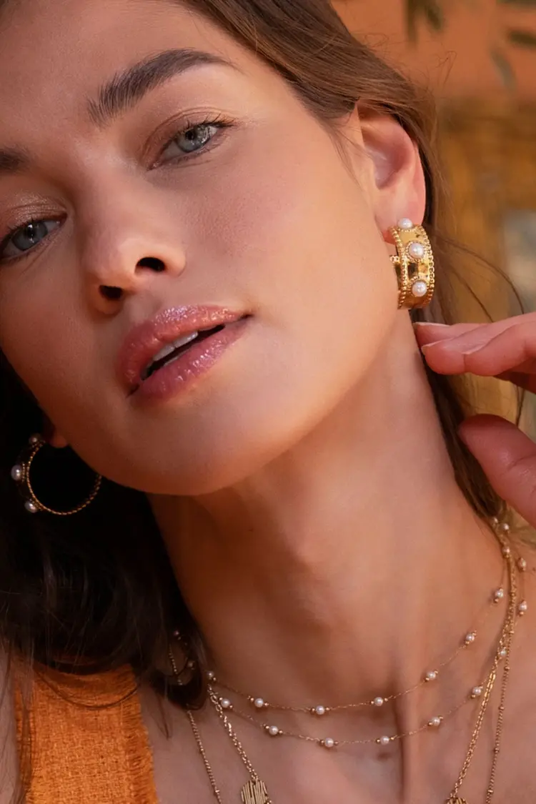 Bohm Paris Shirley Earrings - Wit parelmoer