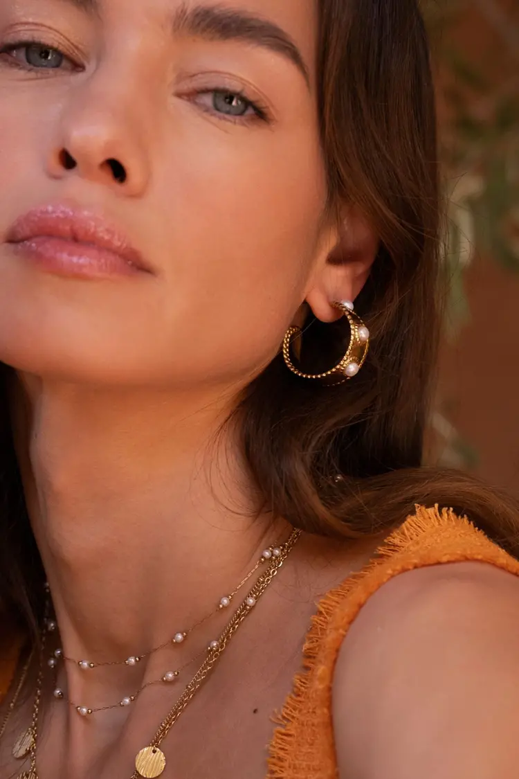 Bohm Paris Shirley Earrings - Wit parelmoer