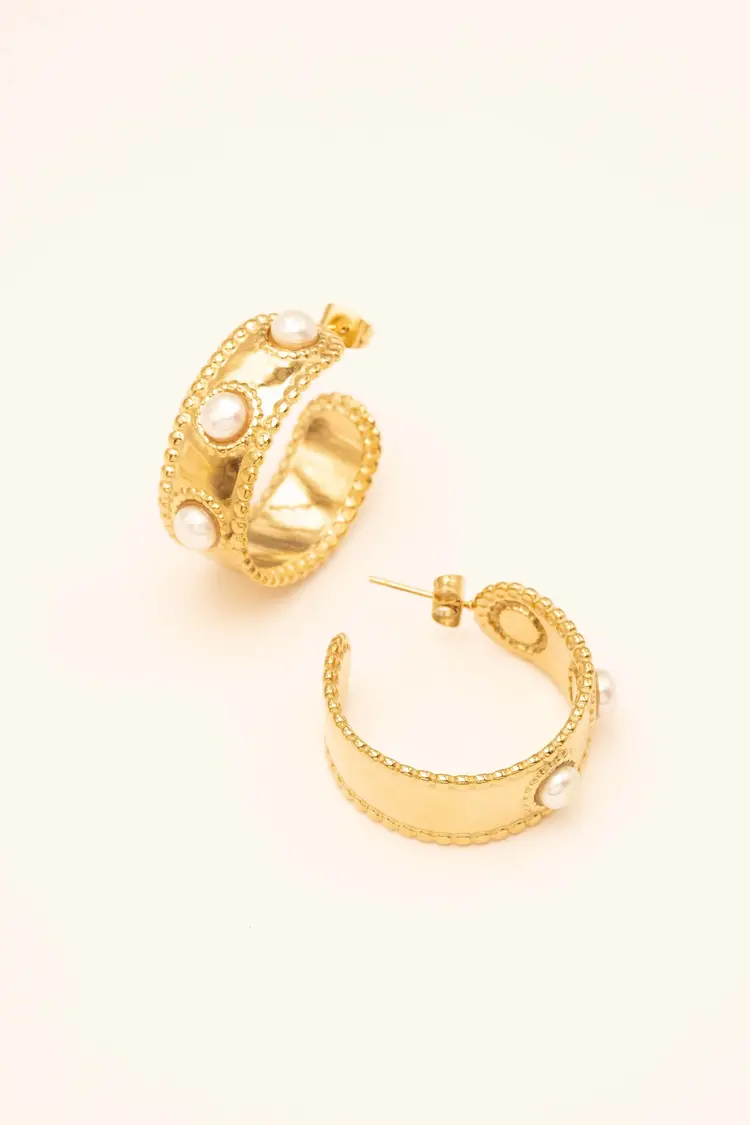 Bohm Paris Shirley Earrings - Wit parelmoer