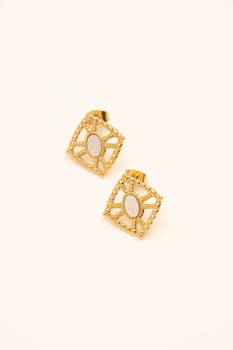 Bohm Paris Darcy Earrings - wit parelmoer