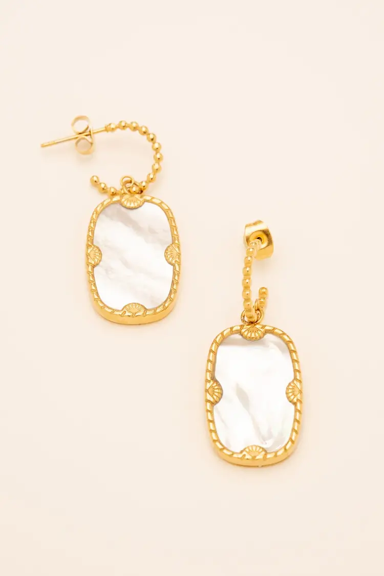 Bohm Paris Zelda Earrings - wit parelmoer