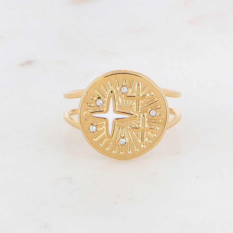 Bohm Paris Bohm Paris Ring With Engraved Stars