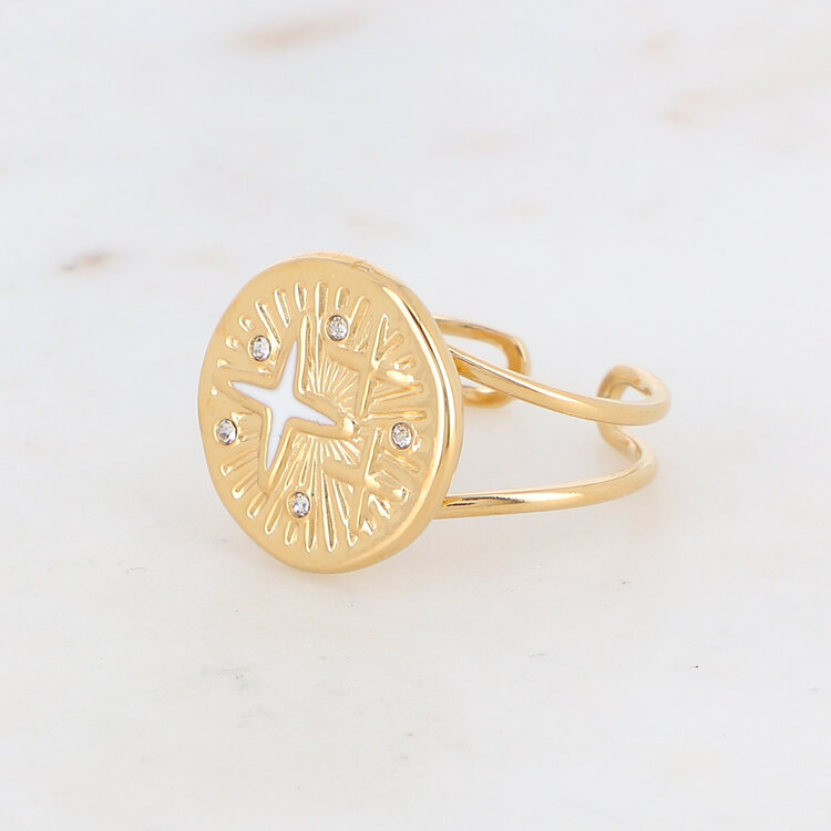 Bohm Paris Bohm Paris Ring With Engraved Stars