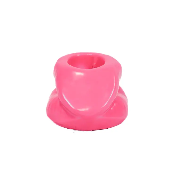 House Vitamin Candle holder - Lip - Ceramic - Neon Pink - 7x5,5x4cm