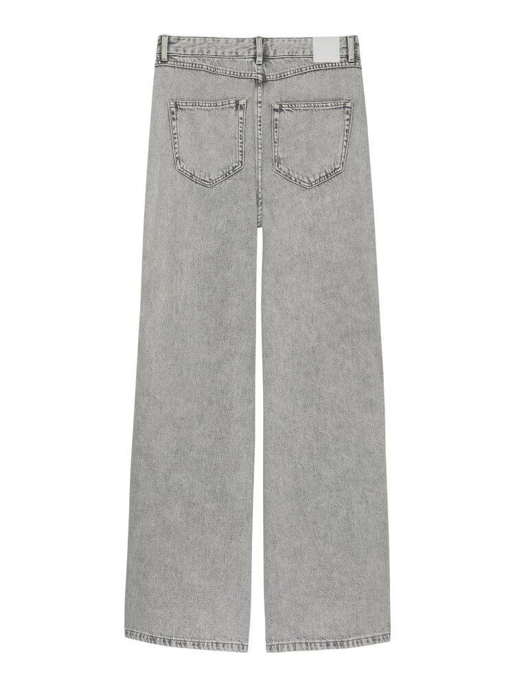 Catwalk Junkie Loose Fit Jeans With Zip Detail - chateau grey