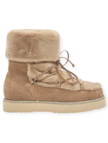 Alma en Pena Fur Bootie - suède vision - Alma & Pena