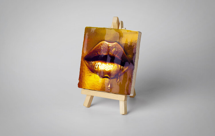 Kunsttegeltje -Taste Of Gold