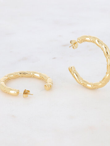 Bohm Paris Double twisted earrings - gold