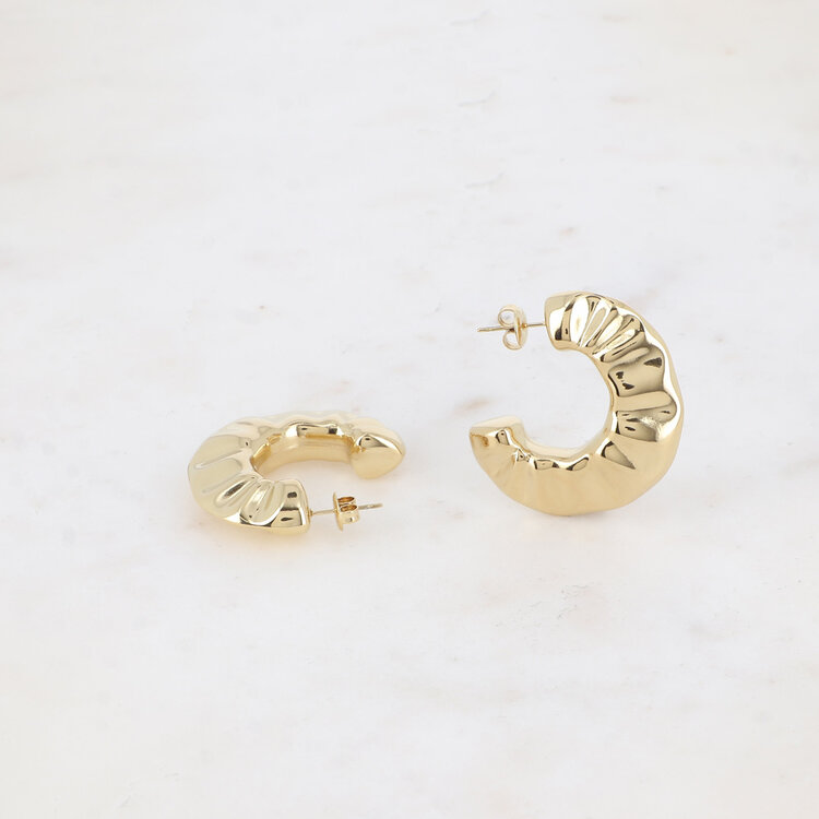 Bohm Paris Earrings - cloud effect - gold