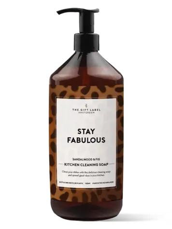 The Gift Label Amsterdam Kitchen Cleaning Soap - Stay Fabulous