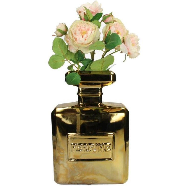 Vase Perfume Bottle Gold 30x9x20cm
