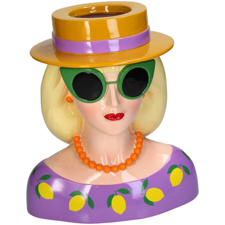 Vase Fashion Lady Polyresin Multi 26x19.5x29cm
