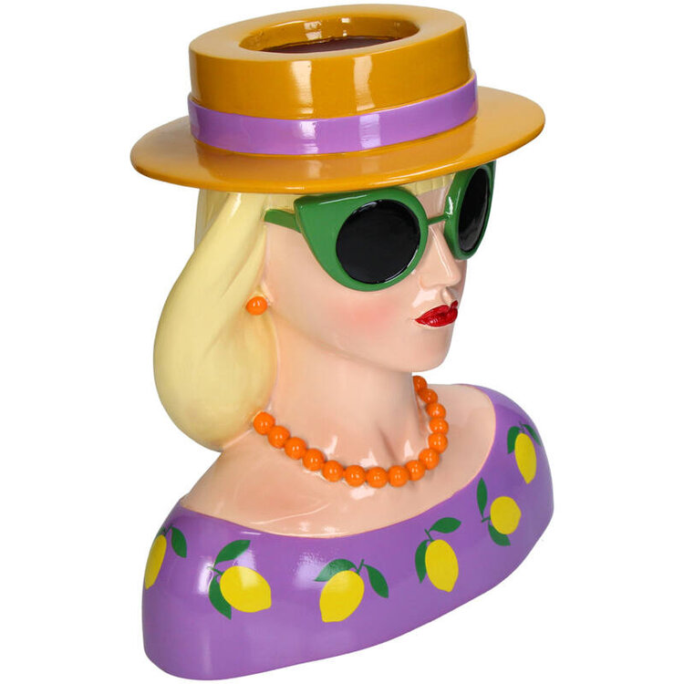 Vase Fashion Lady Polyresin Multi 26x19.5x29cm