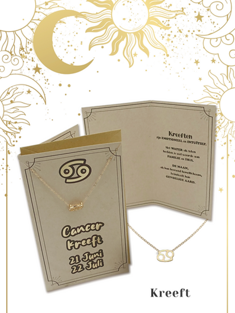 Kreeft Cancer Horoscoop (met Ketting)