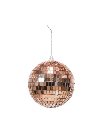 House Vitamin Disco Ball - Glass - Rose Gold - 10x10x10cm