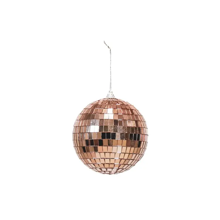 House Vitamin Disco Ball - Glass - Rose Gold - 10x10x10cm